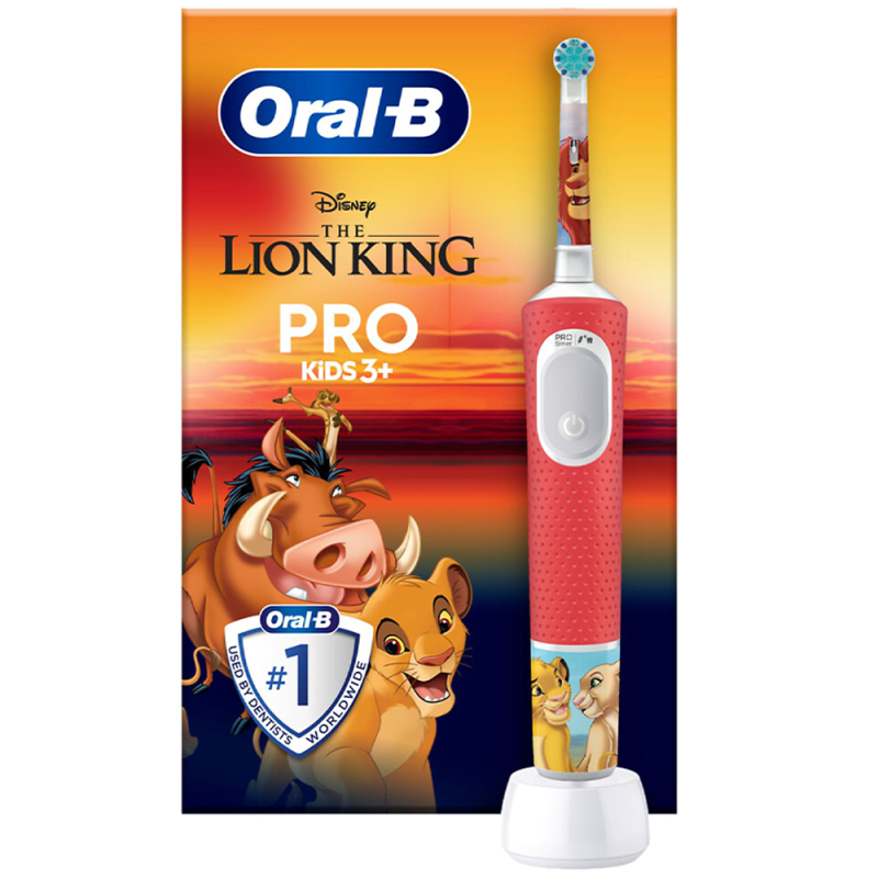 Szczoteczka Oral-B Vitality Pro 103 Król Lew + 4x końcówki zamienne EB-10A Color + etui białe