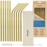 Metalowe słomki SpinelSoda x10 Gold