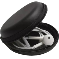 Etui na słuchawki przewodowe czarne (małe)