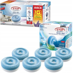 4x tabletka pochłaniacz Ceresit 450g 1xlawenda 3x zwykła + 2x tabletka pochłaniacz 450g Ceresit górski wodospad