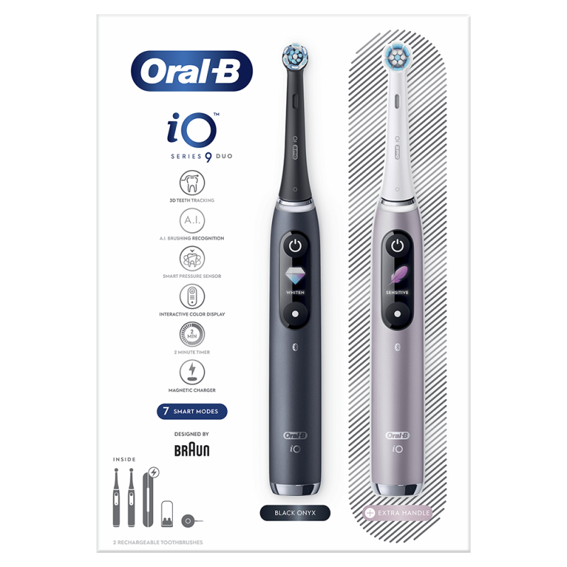 Szczoteczka ORAL-B iO9 Duo Black Onyx/Rose Quartz