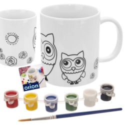 Kubek do malowania z farbkami 330ml