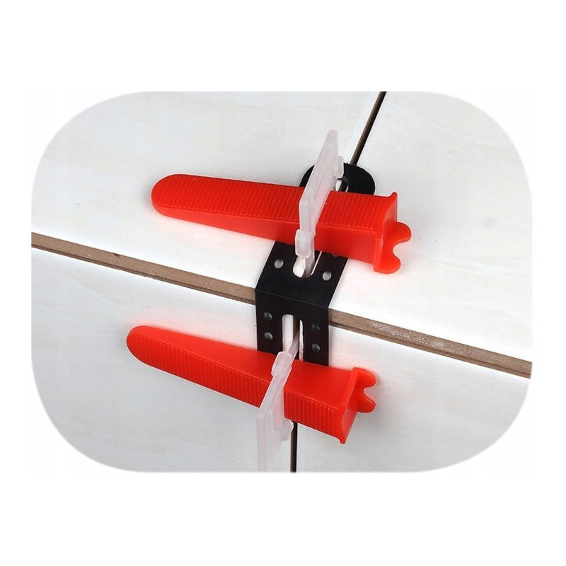 Gwiazdki dystansowe do poziomowania płytek (zestaw po 50 sztuk) + Narożnik do poziomowania płytek (zestaw po 25 sztuk)