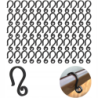 HACZYKI DO RYNNY NA LAMPKI DEKORACJE 60 SZT. HOOK000017-B