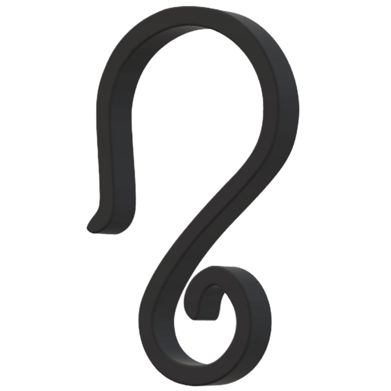 HACZYKI DO RYNNY NA LAMPKI DEKORACJE 60 SZT. HOOK000017-B