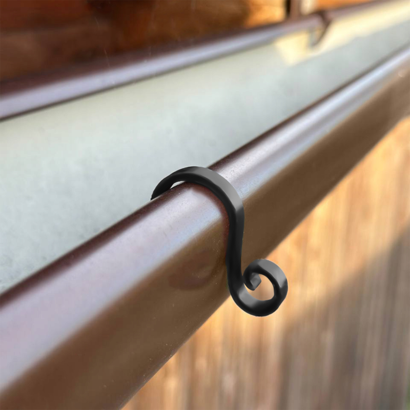 HACZYKI DO RYNNY NA LAMPKI DEKORACJE 60 SZT. HOOK000017-B