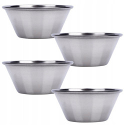 Metalowa mieseczka na sos 6cm, 40ml 4szt.