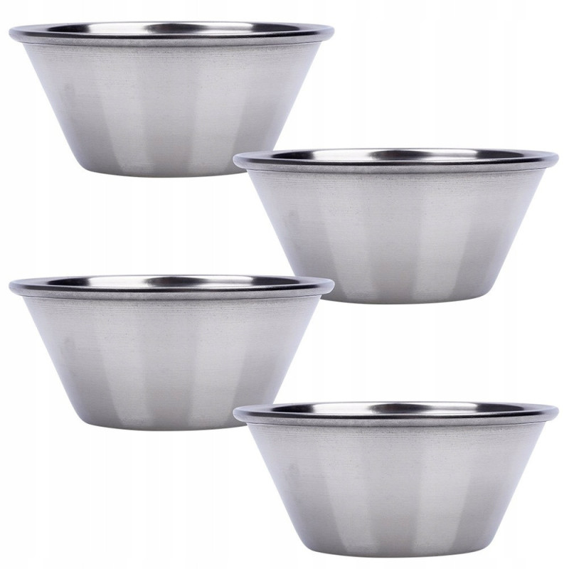 Metalowa mieseczka na sos 6cm, 40ml 4szt.