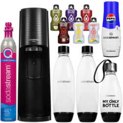 Saturator SodaStream Terra Black + 3 butelki + pepsi + bolero