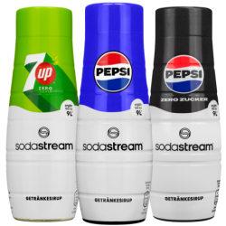 3x Syrop do SodaStream Pepsi Max Bez Cukru + Pepsi + 7up 440ml