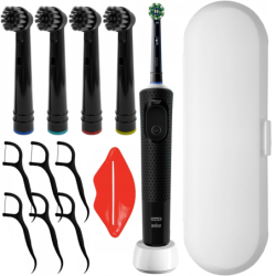 Oral-B Vitality Pro D103 Protect X Clean (Cross Action Black) + 4 końcówki  + etui