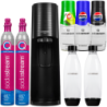Saturator SodaStream Terra Black + 2 butelki + Syrop do Sodastream Pepsi, Pepsi Zero, 7UP +  Nabój CO2 SodaStream do Saturatora 