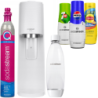 Saturator SodaStream Terra White + jedna butelka + 3x Syrop do Sodastream Pepsi,Lipton, 7UP