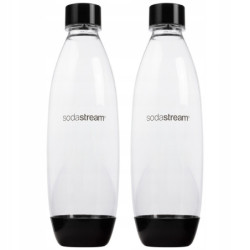 Saturator SodaStream Art Biały 1 butelka + Butelki SodaStream 1L Fuse Dwupak Czarne + bolero