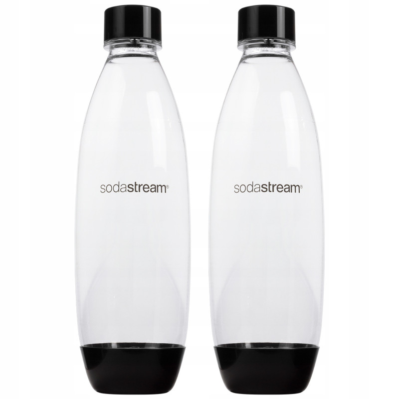 Saturator SodaStream Art Biały 1 butelka + Butelki SodaStream 1L Fuse Dwupak Czarne + bolero