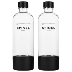 2x Butelka do saturatora SpinelSoda, czarna