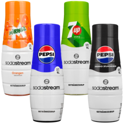 4x Syrop SodaStream Pepsi, Pepsi MAX, Mirinda, 7UP0
