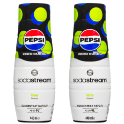 2x Syrop do SodaStream Pepsi MAX Limonka 440 ml
