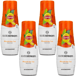 4x Syrop do SodaStream Lipton Ice Tea Brzoskwinia 440 ml