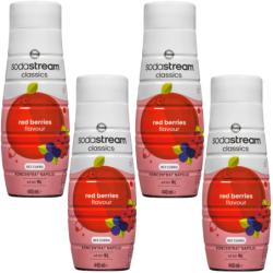 4x Syrop do SodaStream Red Berries Zero 440ml