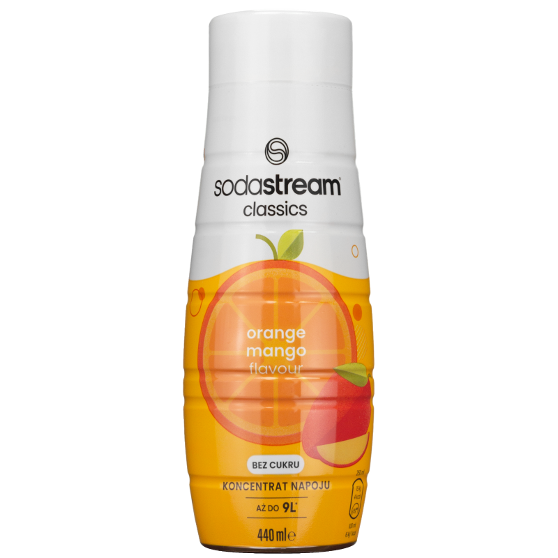 Syrop SodaStream Pomarańcza Mango zero cukru 440 ML x2