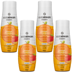 Syrop SodaStream Pomarańcza Mango zero cukru 440 ML x4
