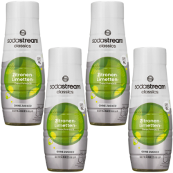 4x Syrop do SodaStream Cytryna Limonka Bez Cukru 440ml