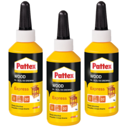 3x Klej do drewna PATTEX Express 75g