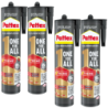 4x Klej montażowy Pattex One4All Błyskawiczna przyczepność 440g