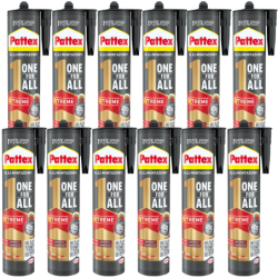 12x Klej montażowy Pattex One4All Błyskawiczna przyczepność 440g