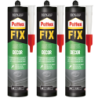 3x Klej montażowy Pattex Fix Decor 380g