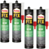4x Klej montażowy Pattex Fix Decor 380g