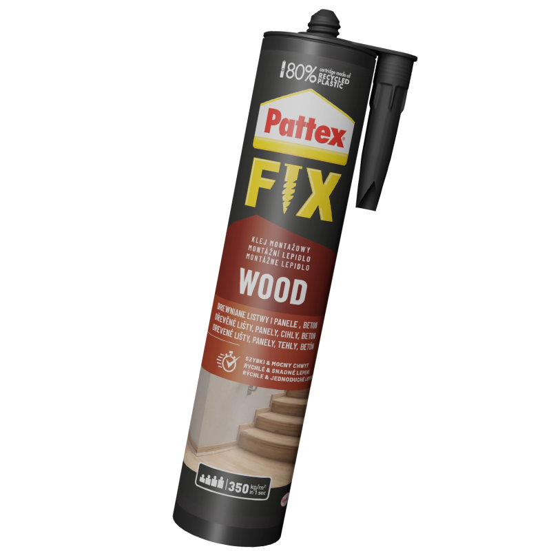 2x Klej montażowy Pattex Fix Drewno 385g