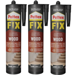 3x Klej montażowy Pattex Fix Drewno 385g
