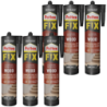 6x Klej montażowy Pattex Fix Drewno 385g