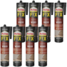 8x Klej montażowy Pattex Fix Drewno 385g