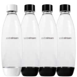Saturator SodaStream Terra Biały jedna butelka + Butelki SodaStream 3x Czarna 1L Fuse + Syrop do Sodastream Pepsi, Pepsi max, 7U