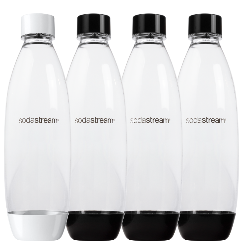 Saturator SodaStream Terra Biały jedna butelka + Butelki SodaStream 3x Czarna 1L Fuse + Syrop do Sodastream Pepsi, Pepsi max, 7U