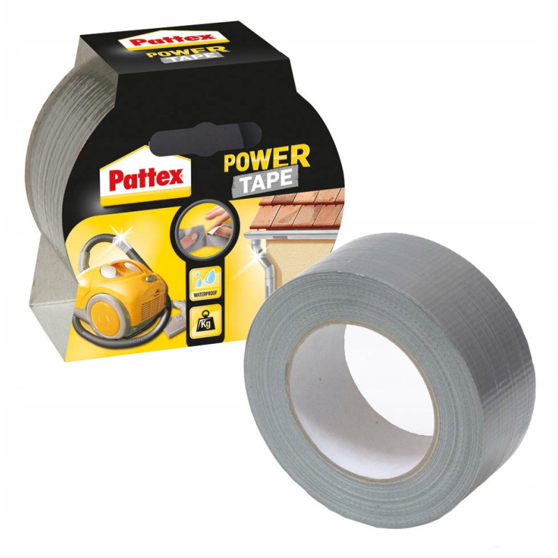 2x Taśma Pattex Power Tape - srebrna 48 mm x 10 m