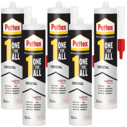 5x Klej montażowy Pattex One4All Crystal 290g