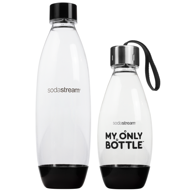 Saturator SodaStream Terra Black jedna butelka + Butelka My Only Bottle Black + bolero