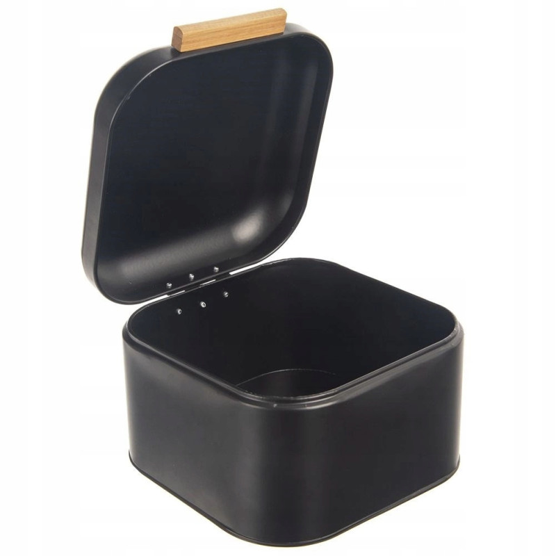Chlebak metalowy BLACK 21,5x20x14,5cm