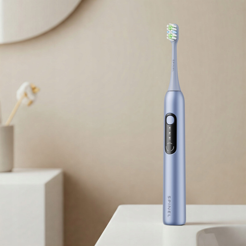 Szczoteczka SpinelCare SmileOn Blue + wykałaczki