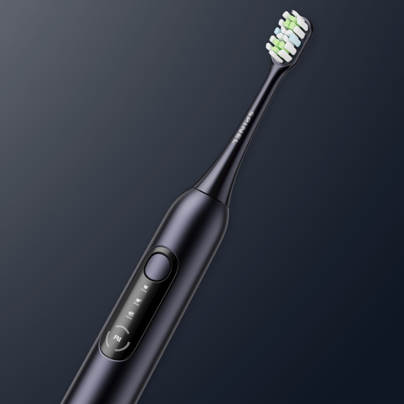 Szczoteczka SpinelCare SmileOn PRO Black + wykałaczki