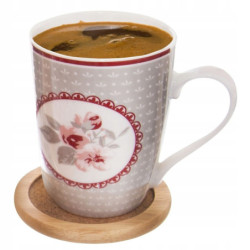 Podstawki pod kubek 6szt + stojak