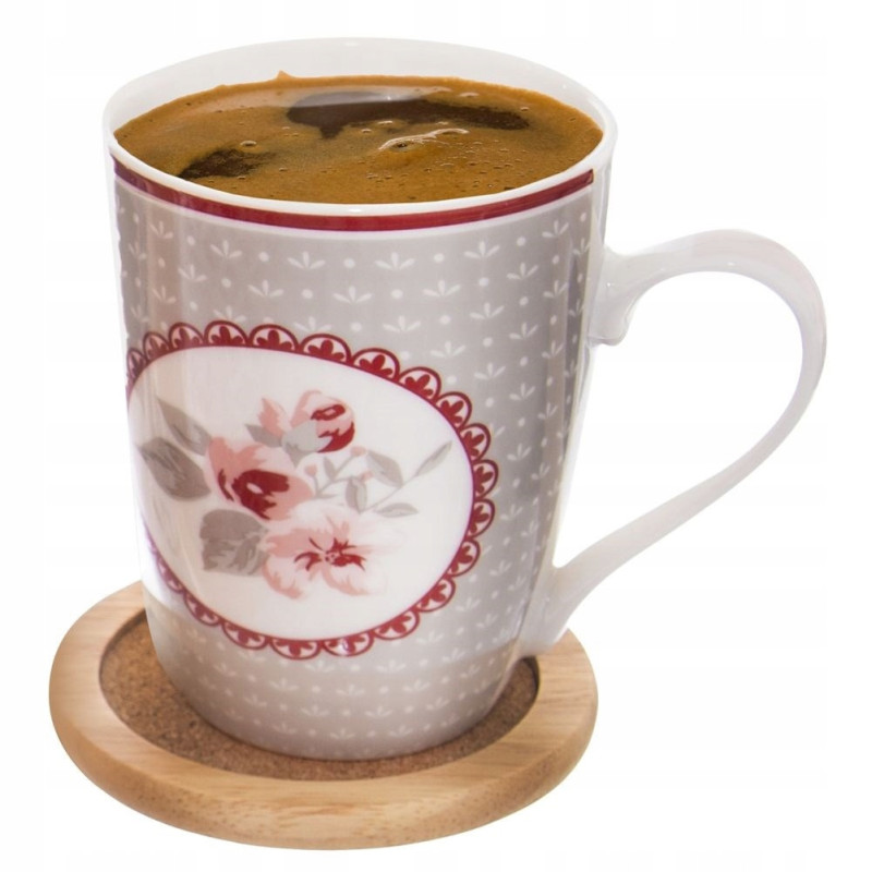 Podstawki pod kubek 6szt + stojak