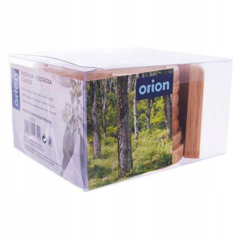 Podstawki pod kubek 6szt + stojak