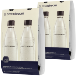 2x Butelki SodaStream 1L Fuse Dwupak Czarne