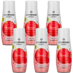 Syrop do SodaStream Wiśnia Bez Cukru 440ml x6