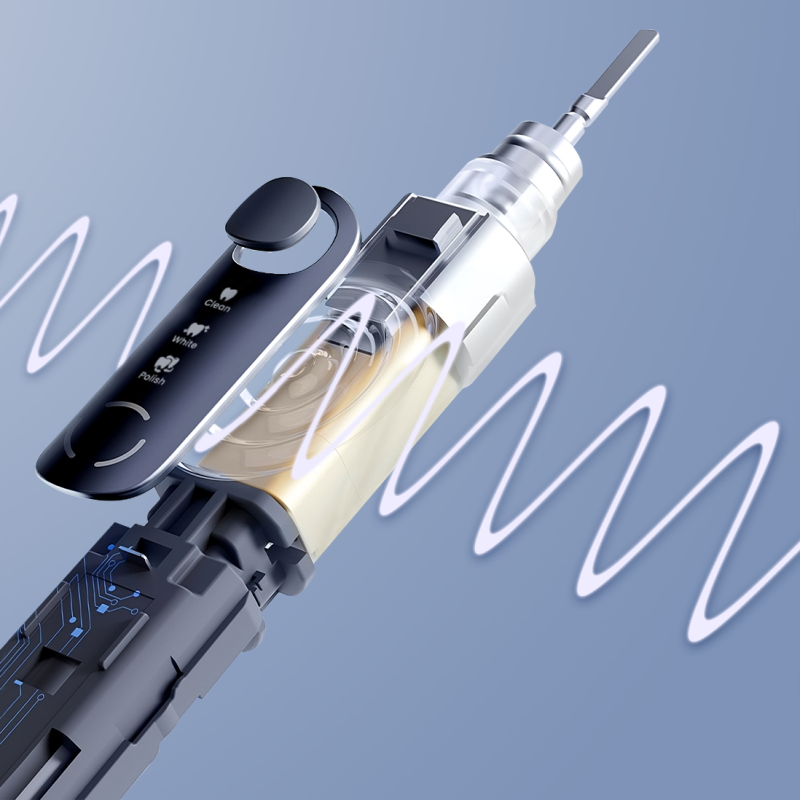 Szczoteczka SpinelCare SmileOn Blue + Końcówki do szczoteczki Spinel Care SmileON Białe 4 sztuki